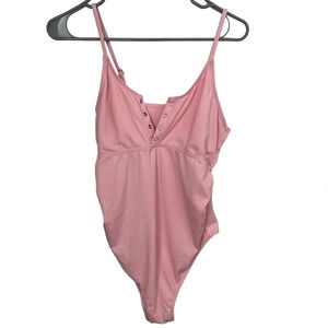 Pink One-Piece Swimsuit M
